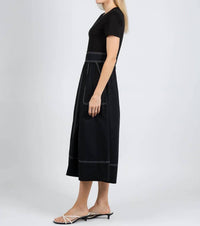 Elliott Lauren - Knit Woven Combo Dress