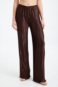 Collective - Plisse Lined Straight Leg Pants