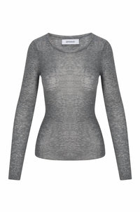 Sprwmn - Women's Cashmere Long Sleeve Baby Tee