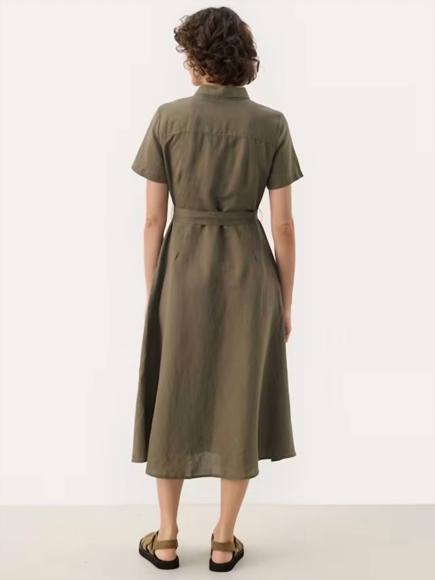 Part Two - Eflin Linen Blend Shirt Dress