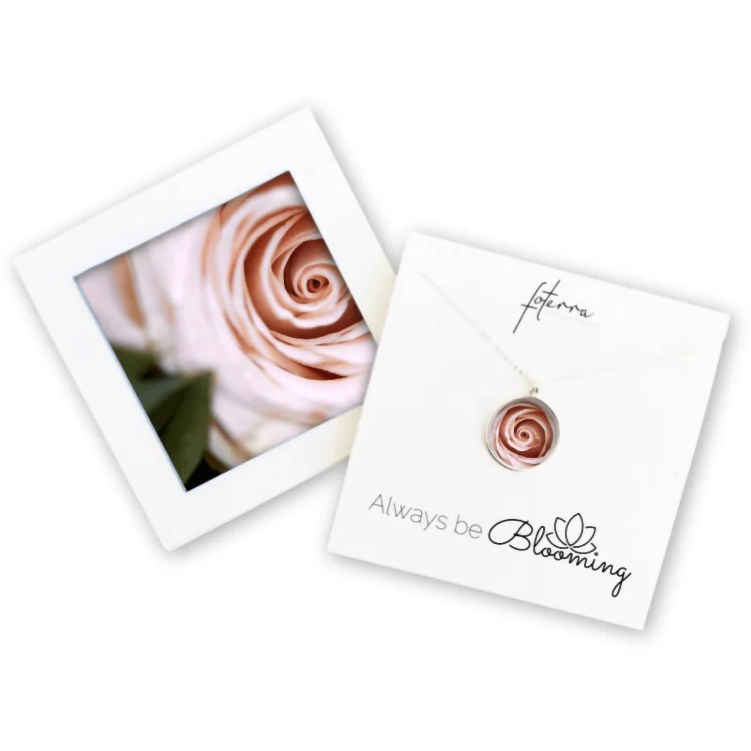 Foterra Jewelry - Women's Rose Necklace