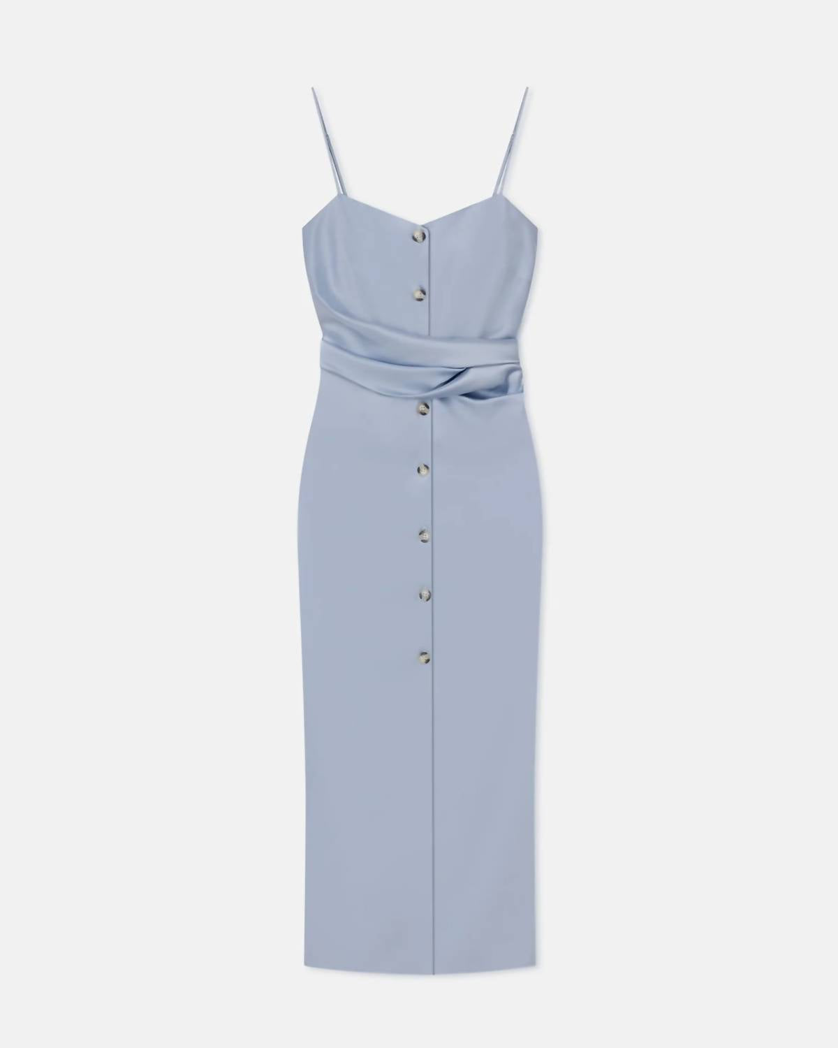 Nanushka - Women's Sayan Draped Slip Satin Midi Dress