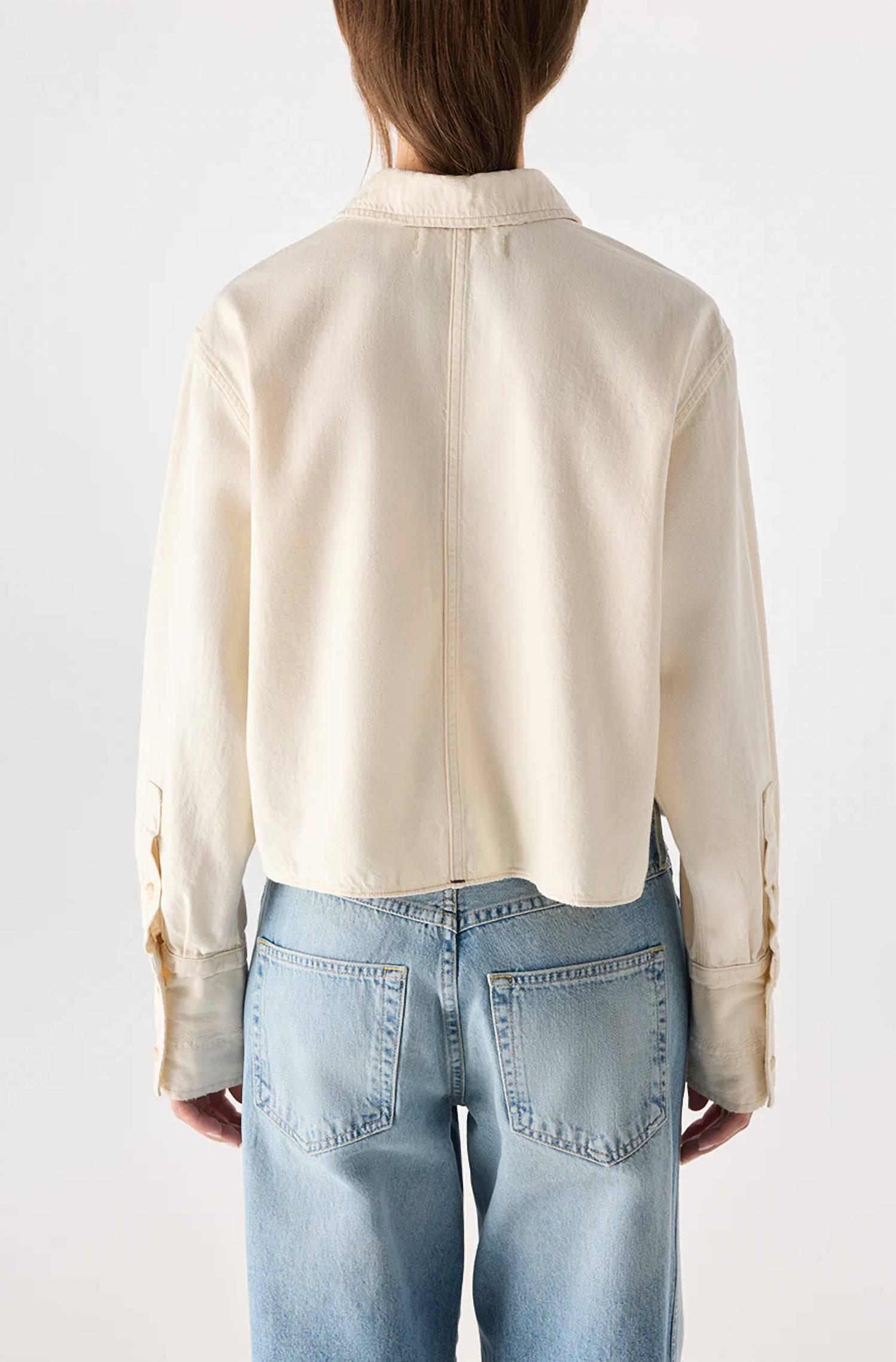 Amo - Abigal Cropped Denim Shirt