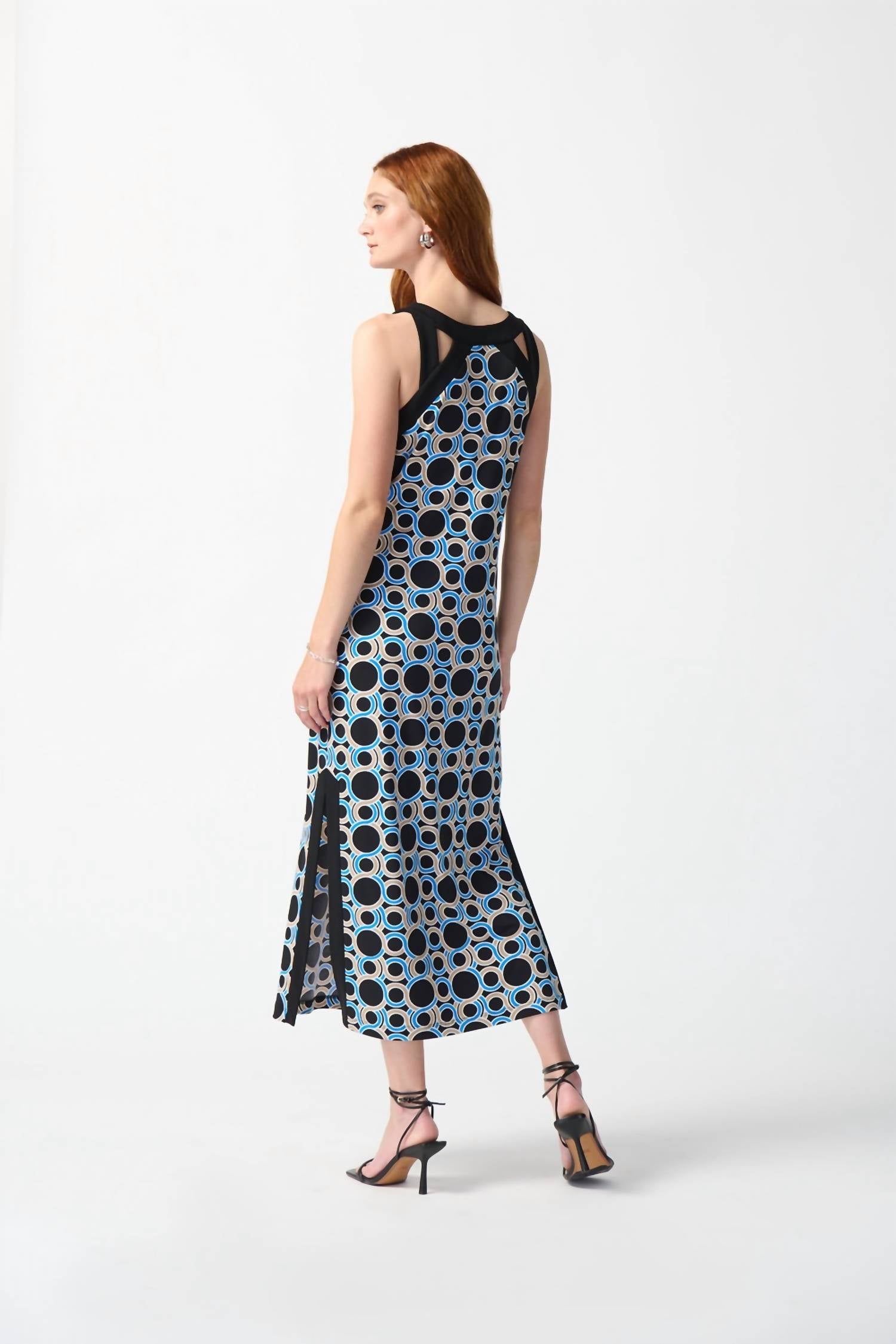 Joseph Ribkoff - Cut-out Neck Maxi Dress