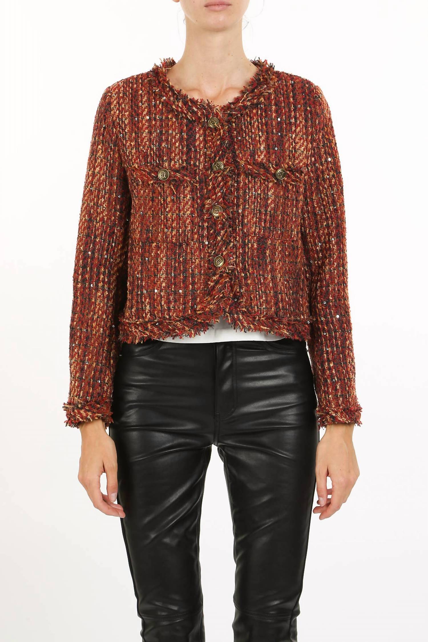Beulahstyle - Sequined Tweed Jacket