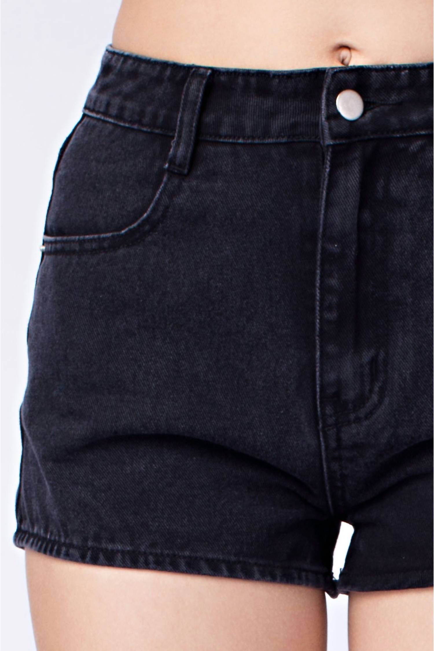 Honey Punch - Be the Star High Waist Denim Short