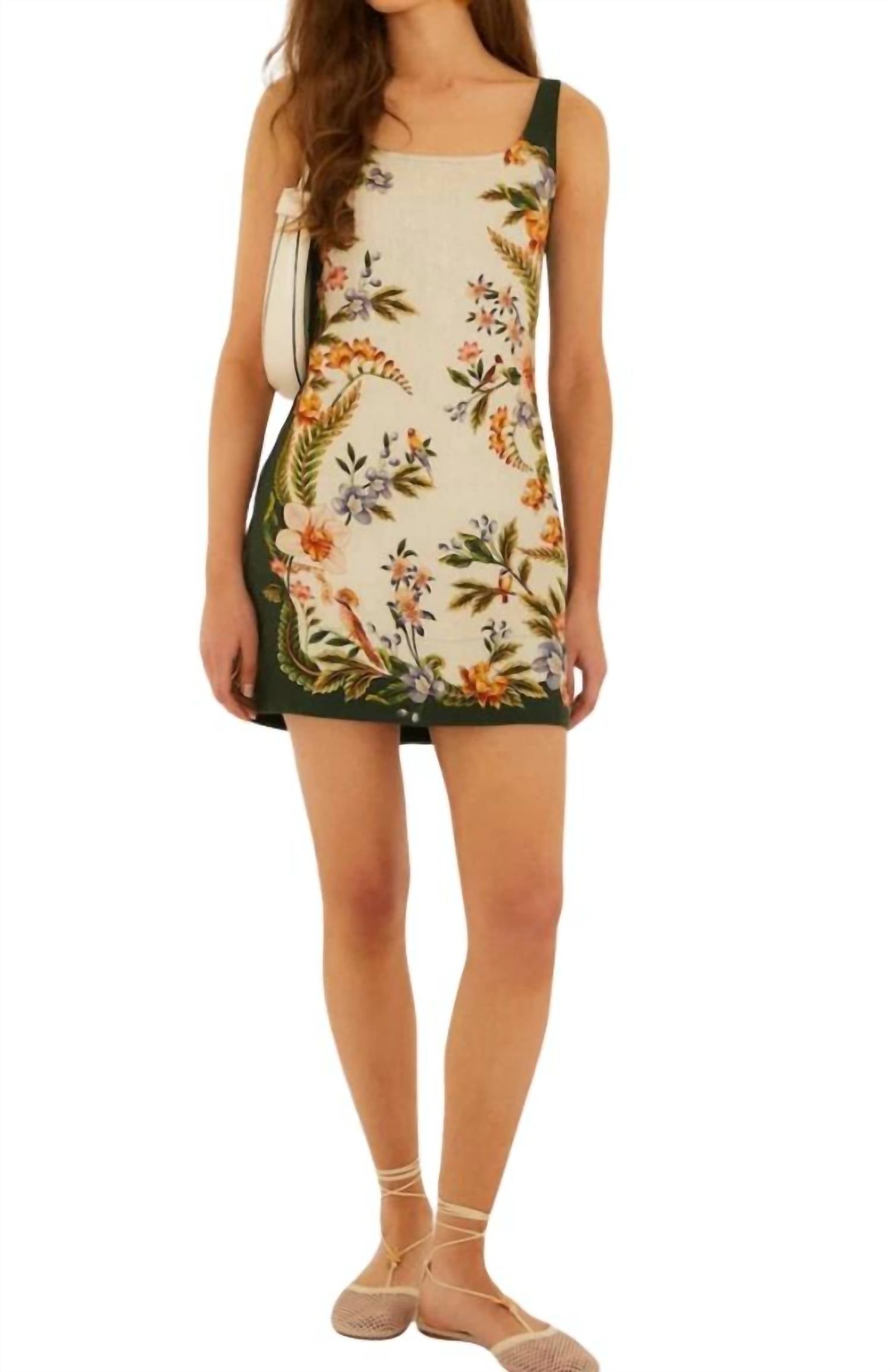 Farm Rio - Square Neck Mini Dress