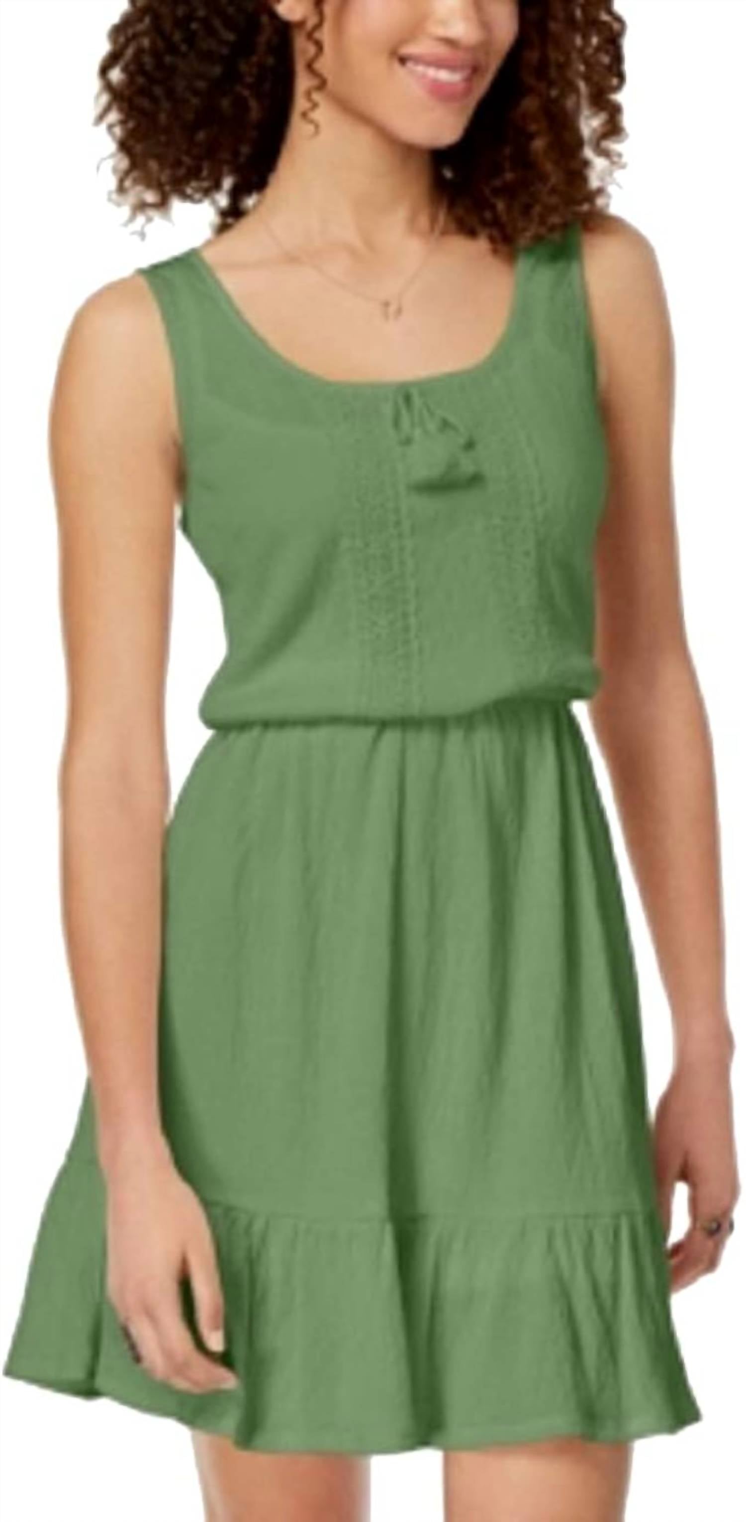 Bebop - Ruffled Hem Peasant Dress