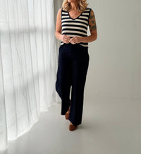 DEAR JOHN DENIM Celia Sleeveless Top in black - women's shirt