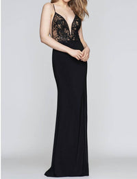 Faviana - Beaded Top Gown