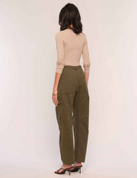heartloom Moreno Wide Leg Pant in army - women's pants - detail view