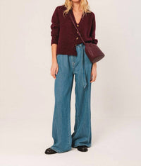 Indi & Cold - Women's Gathered Leather Bag