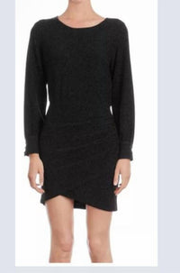 The Kooples - Asymmetrical Black Shimmer Dress