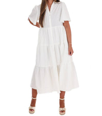 In February - Follow Your Arrow Button Down Midi Dress