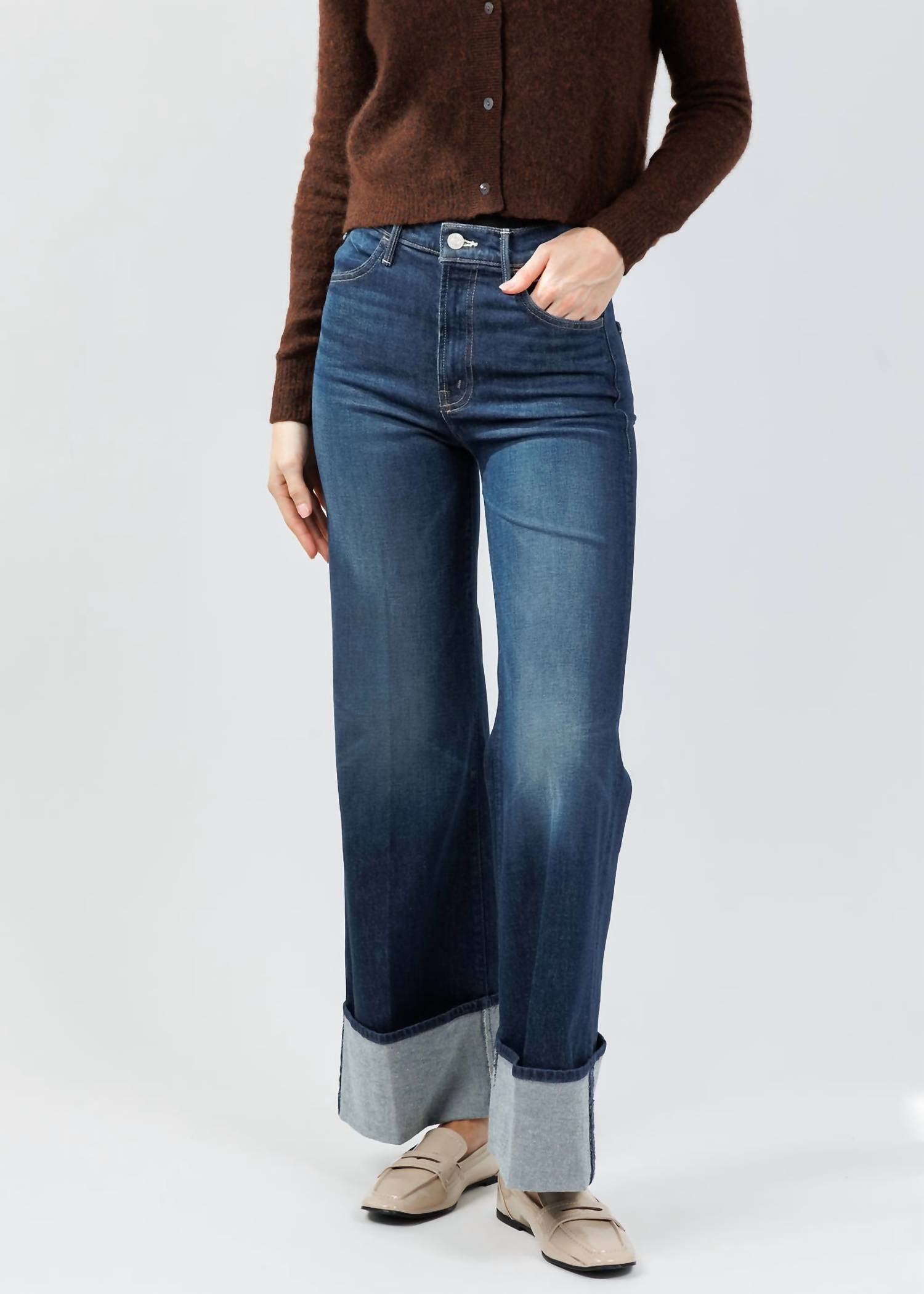 Mother - Lil Hustler Roller Sneak Cuff Jeans