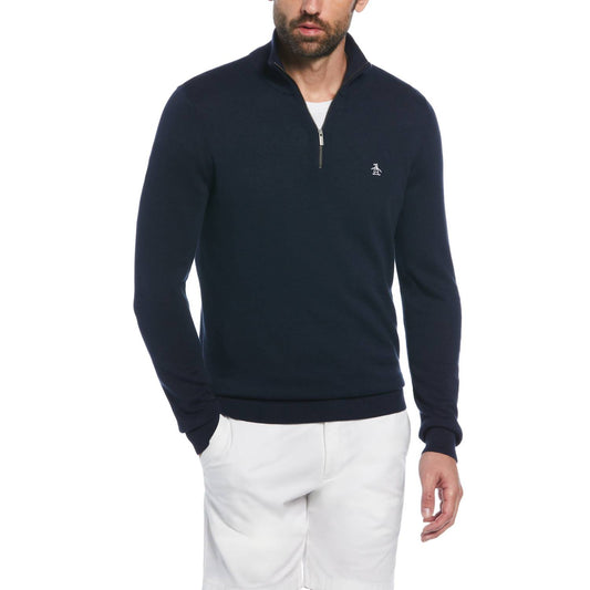 Original Penguin - Cotton ¼ Zip Sweater