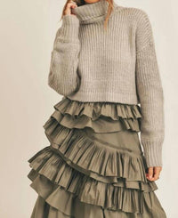 Mable - Cropped Turtleneck Sweater