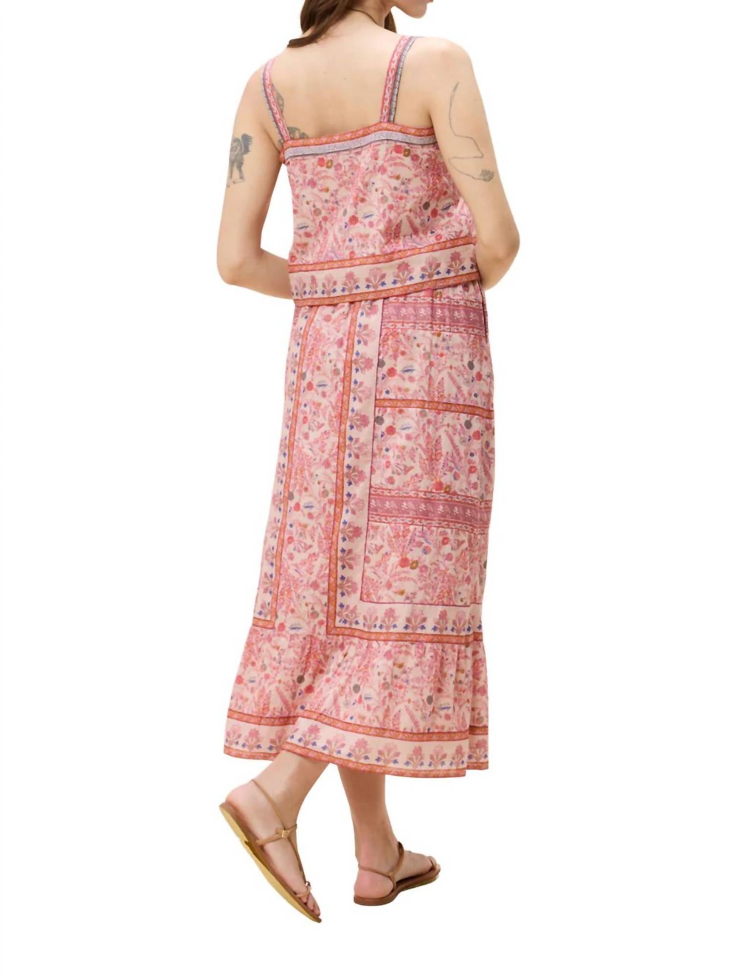 Cleobella Women's Elie Ankle Skirt in dahlia - women's skirt - alternate view