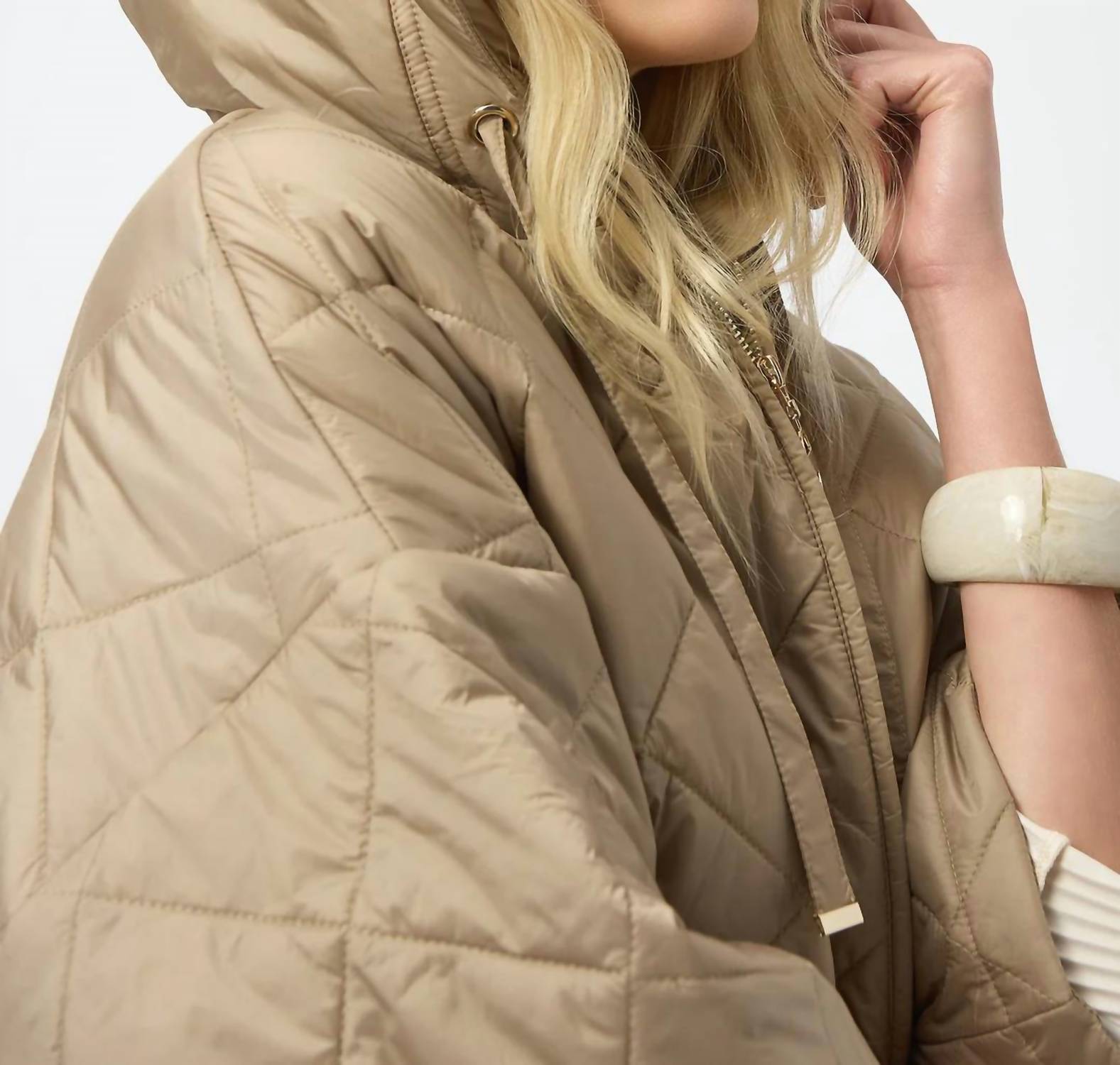 Joseph Ribkoff - Diamond Quilt Hooded Jacket