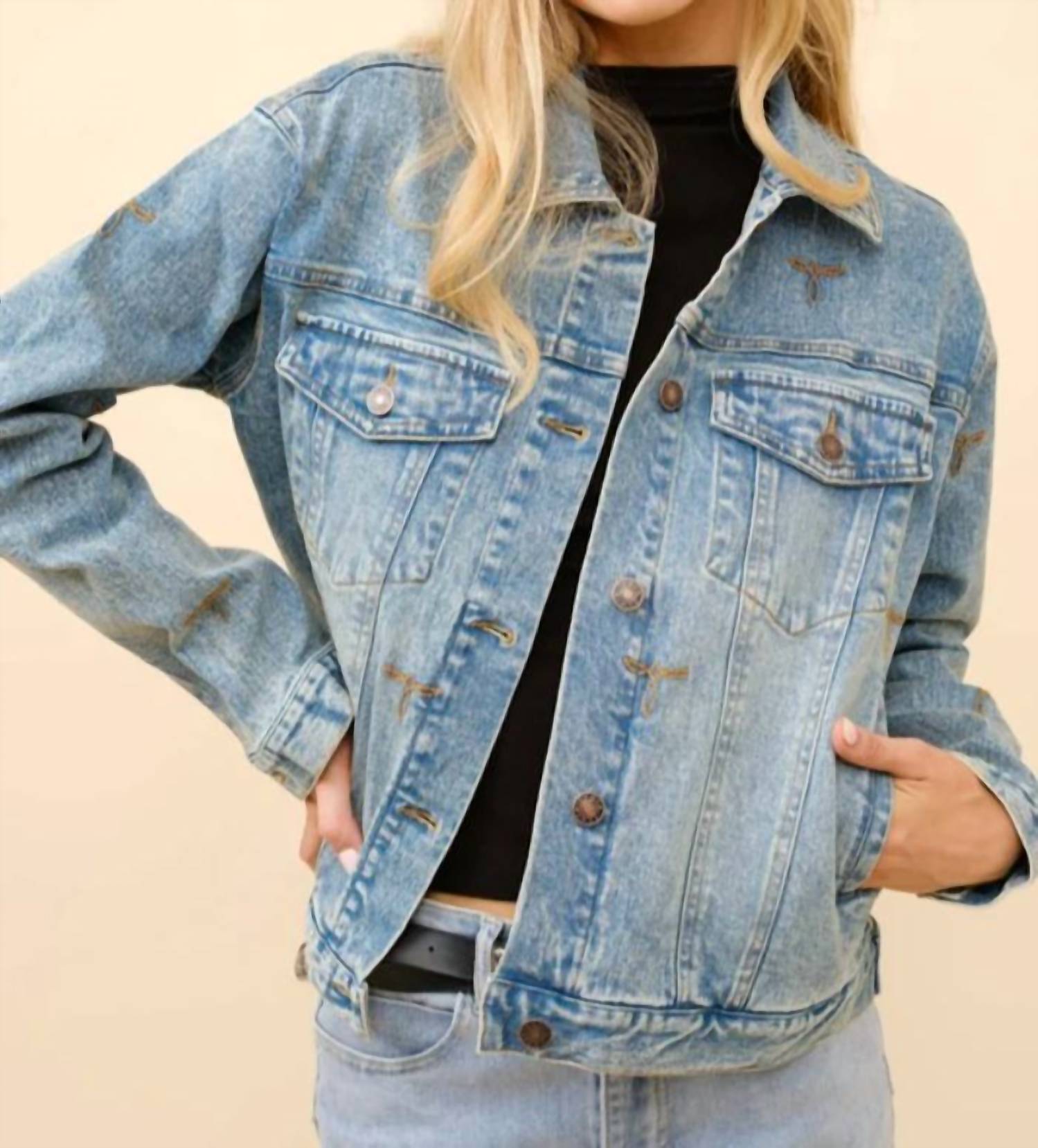Blue B - Boots Stitch Trucker Jacket