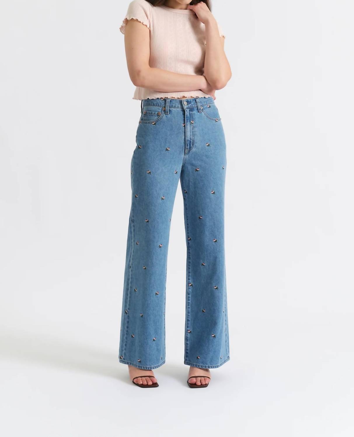 Daze - Far Out High Rise Wide Leg Jeans
