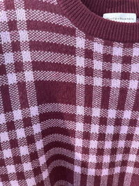 White + Warren - Women's Plaid Crewneck Sweater