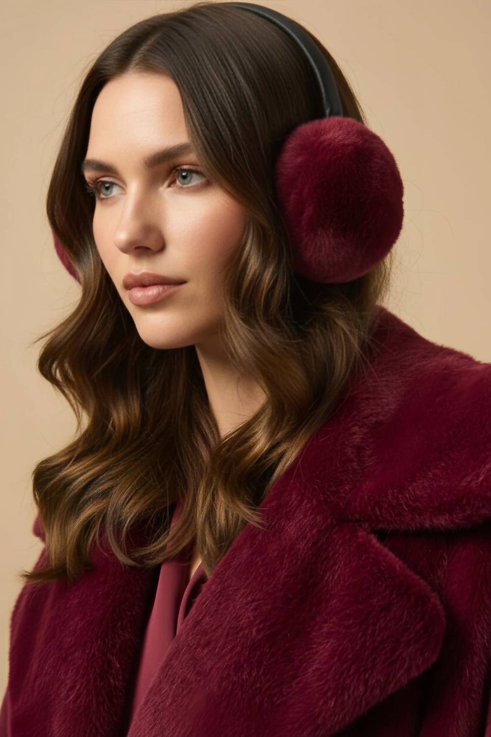 Joseph Ribkoff - Women's Faux Fur Adjustable Earmuffs
