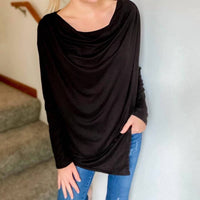 Ellis - Cowl Asymmetric Top