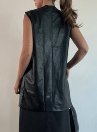 Olivaceous - Company Mixer Leather Vest
