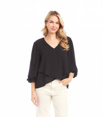 Karen Kane - Liora Layered Sleeve Asymmetric Top