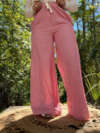Cozy Co. - Stripe Wide Leg Pant