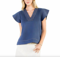 Thml - Flutter Sleeve V-neck Top