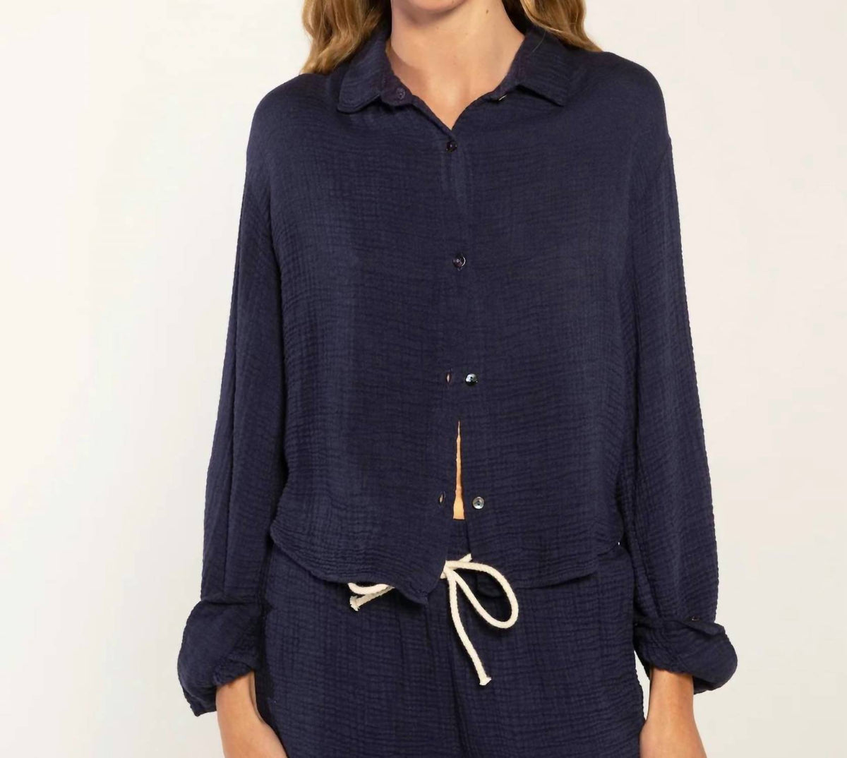 Caydn - Cali Long Sleeve Button Down Shirt