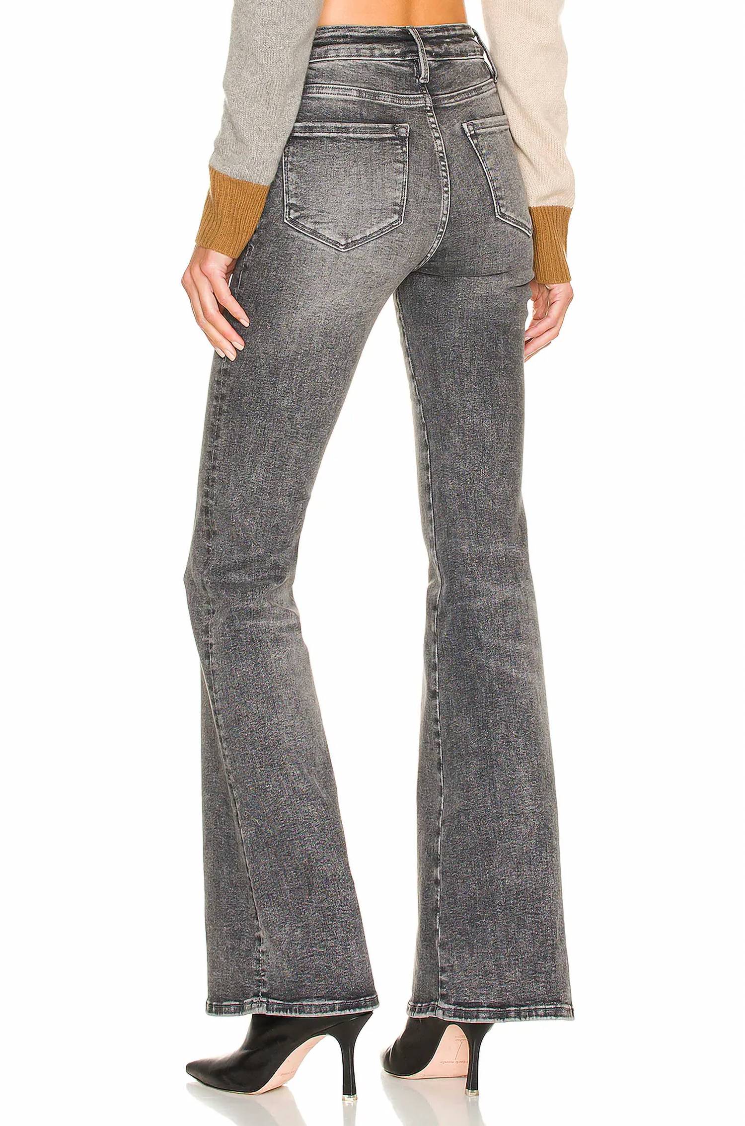 Frame - Le One Mid-rise Denim Flare Jeans
