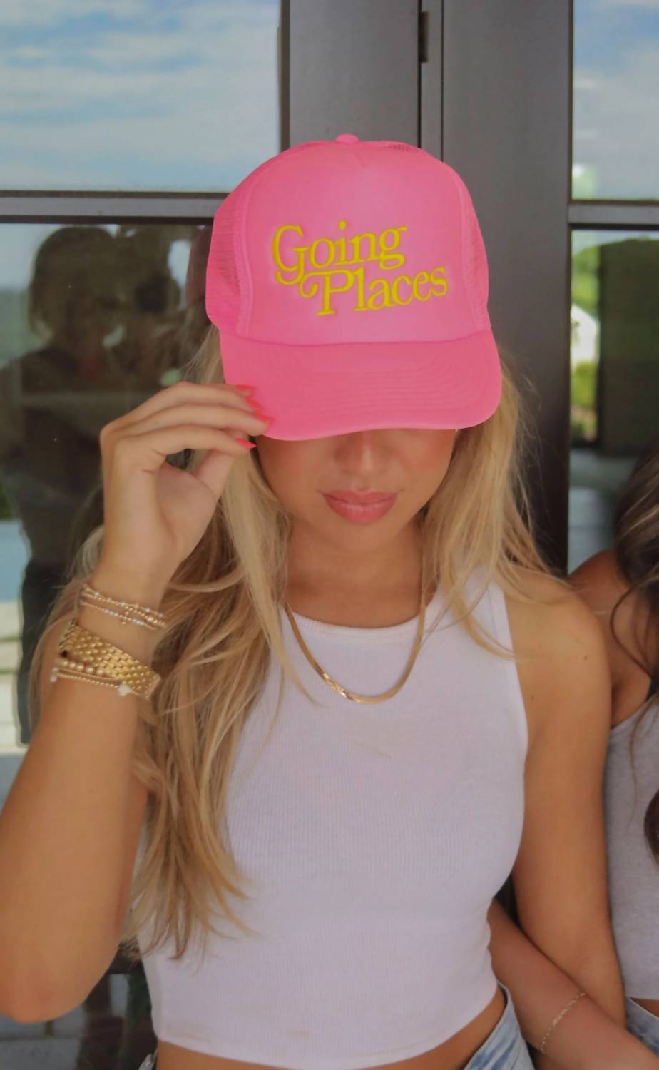 Friday + Saturday - Women's Going Places Trucker Hat