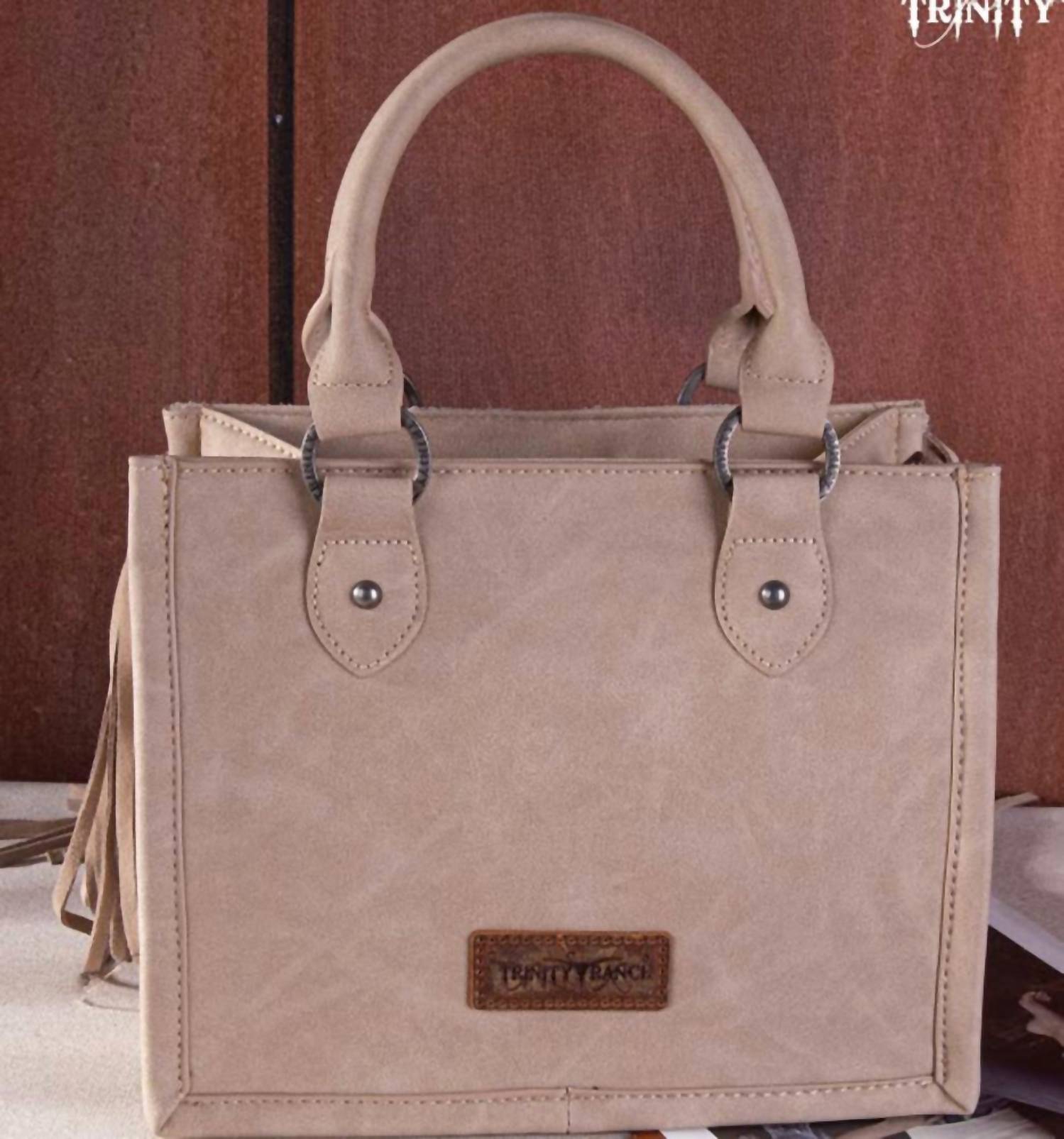 Trinity Ranch - Women's Concealed Carry Hair-on Tooled Fringe Purse