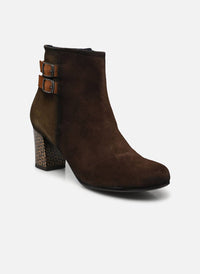 Dorking by Fluchos Women's Rodin Boots in hebano herb cuero - women's shoe - detail view