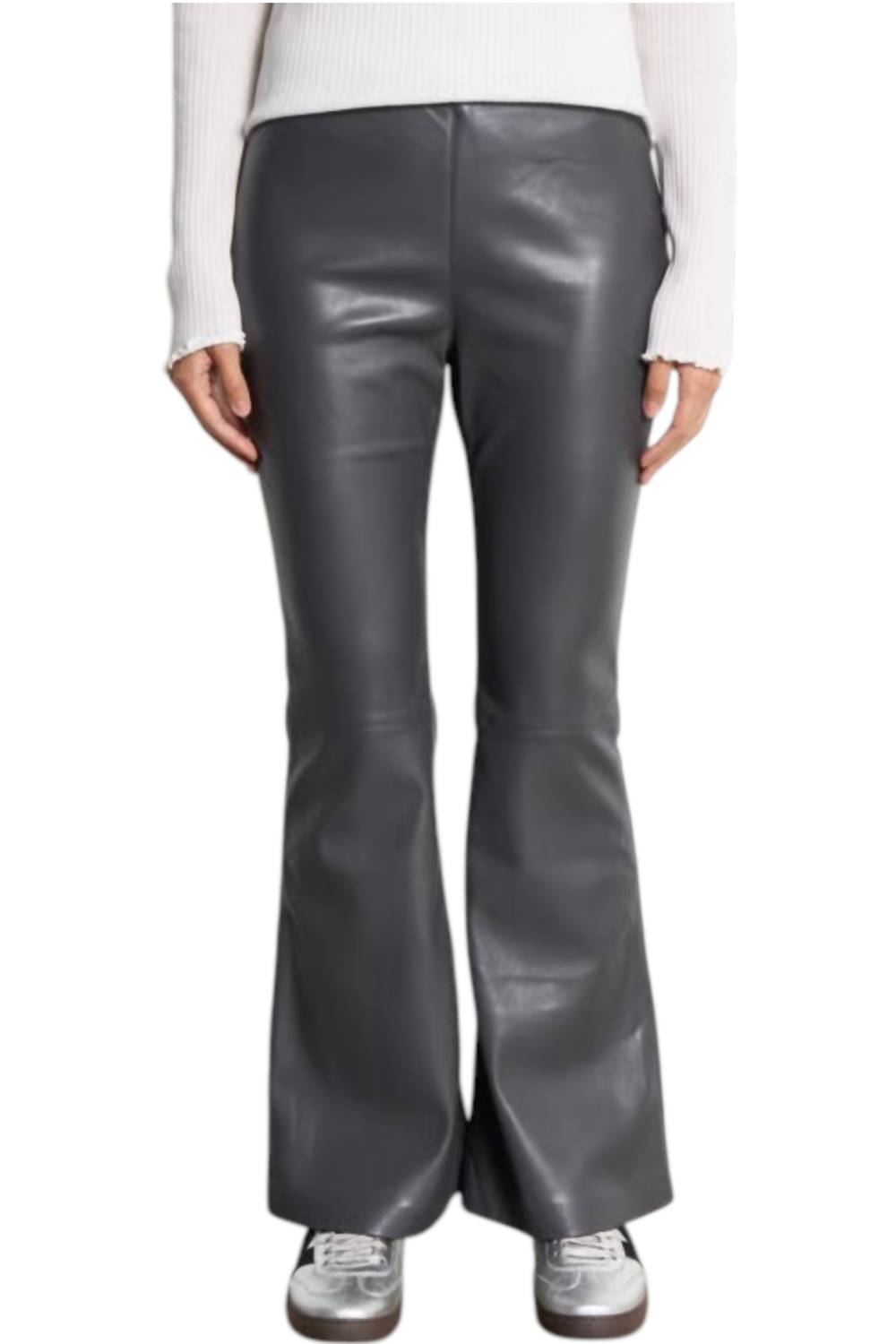 Berenice - Faux Leather Flare Pants