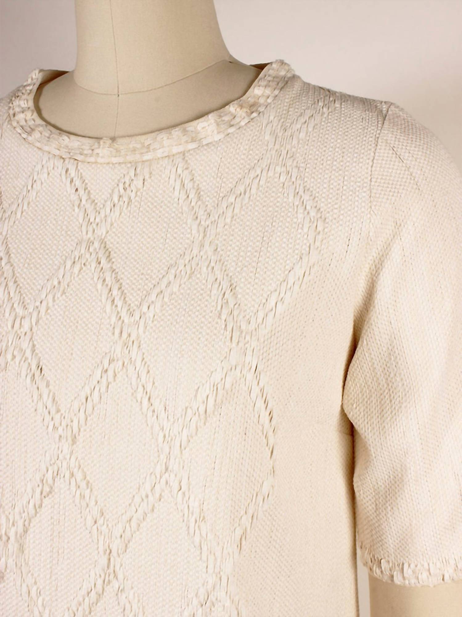 DIAMOND TEXTURE SHIFT DRESS