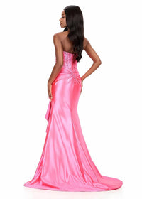 Ashleylauren - Strapless Fitted Ruffle Dress