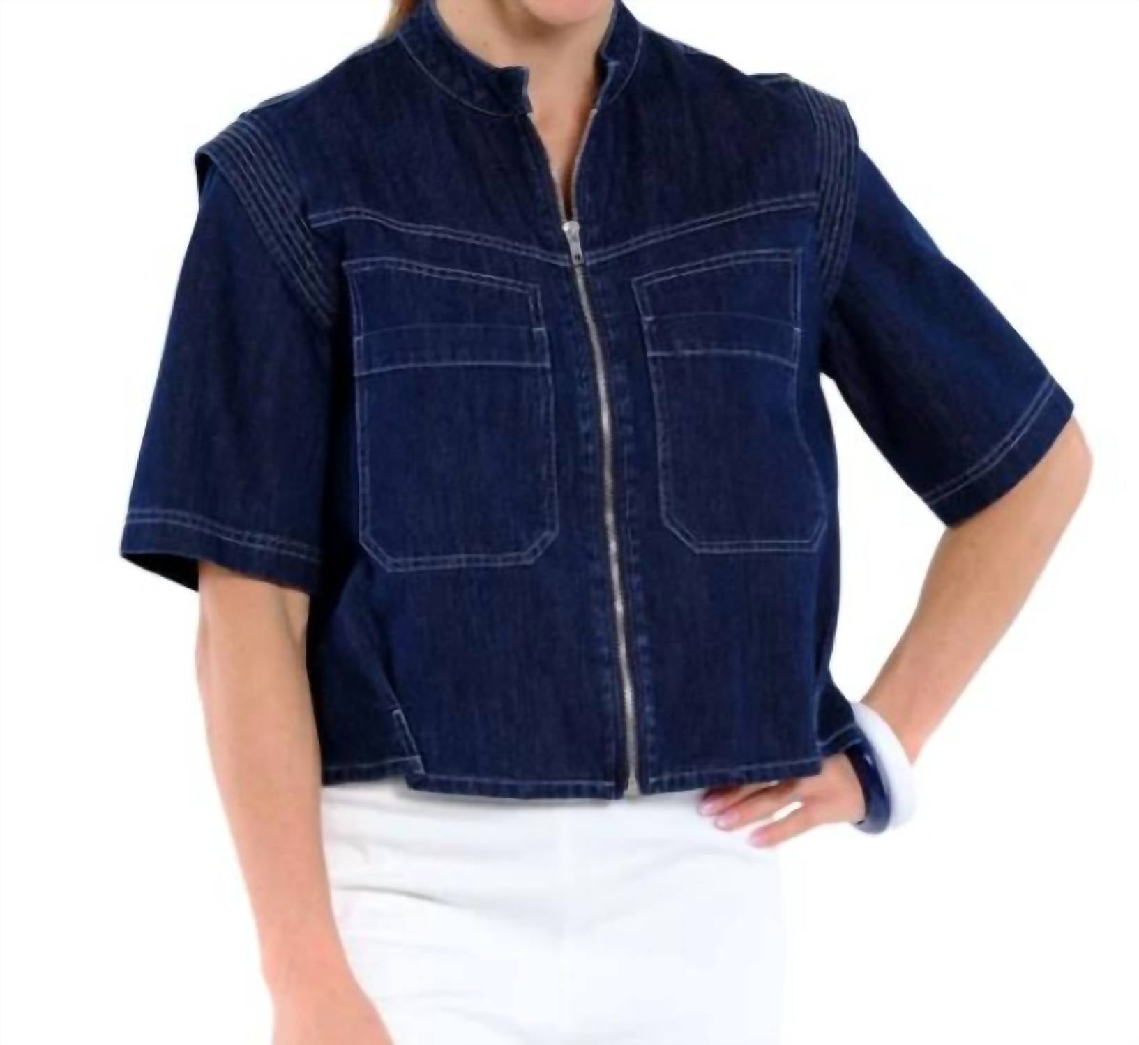 Lior - KENYA ZIP UP CROP JACKET