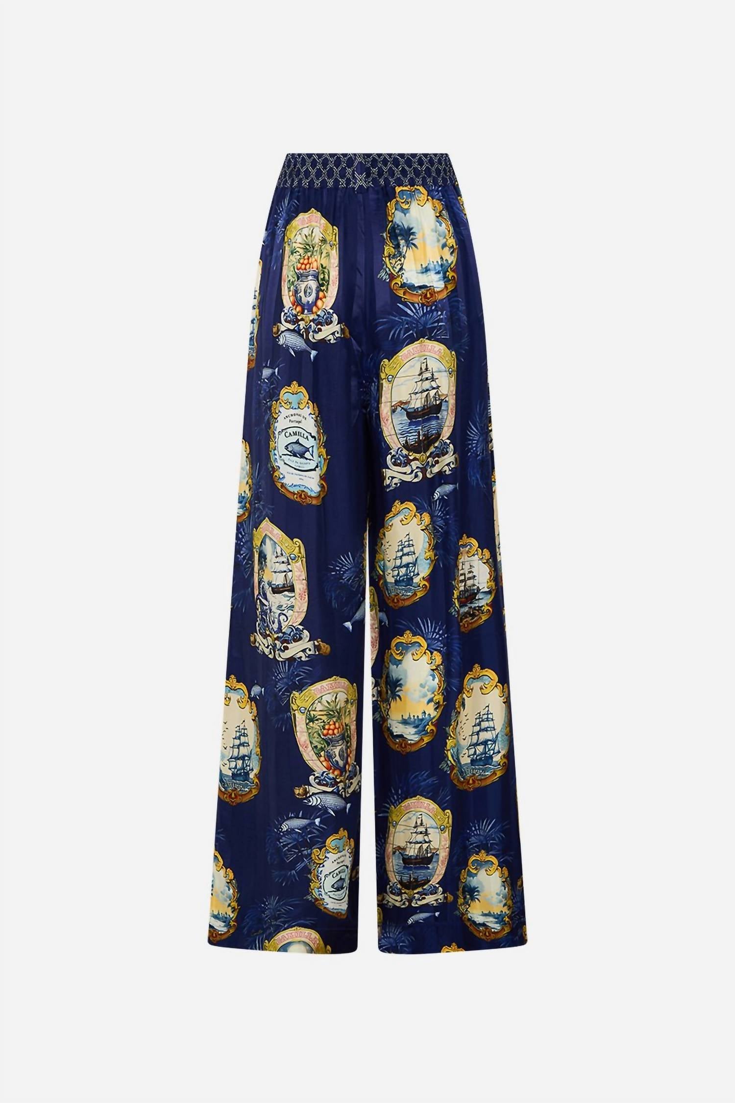 Camilla - Wide Leg Waisted Pants