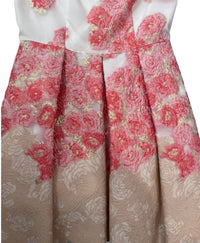 Women's Flower Embroidered Print Dress
