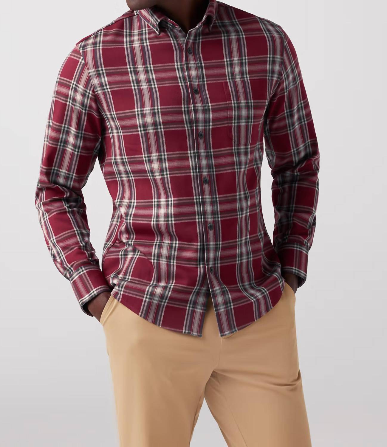 Mizzen + Main - City Flannel Twill Trim Shirt