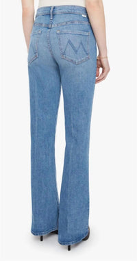 Mother The Outsider Sneak Denim in hokey pokey - women's jeans - alternate view