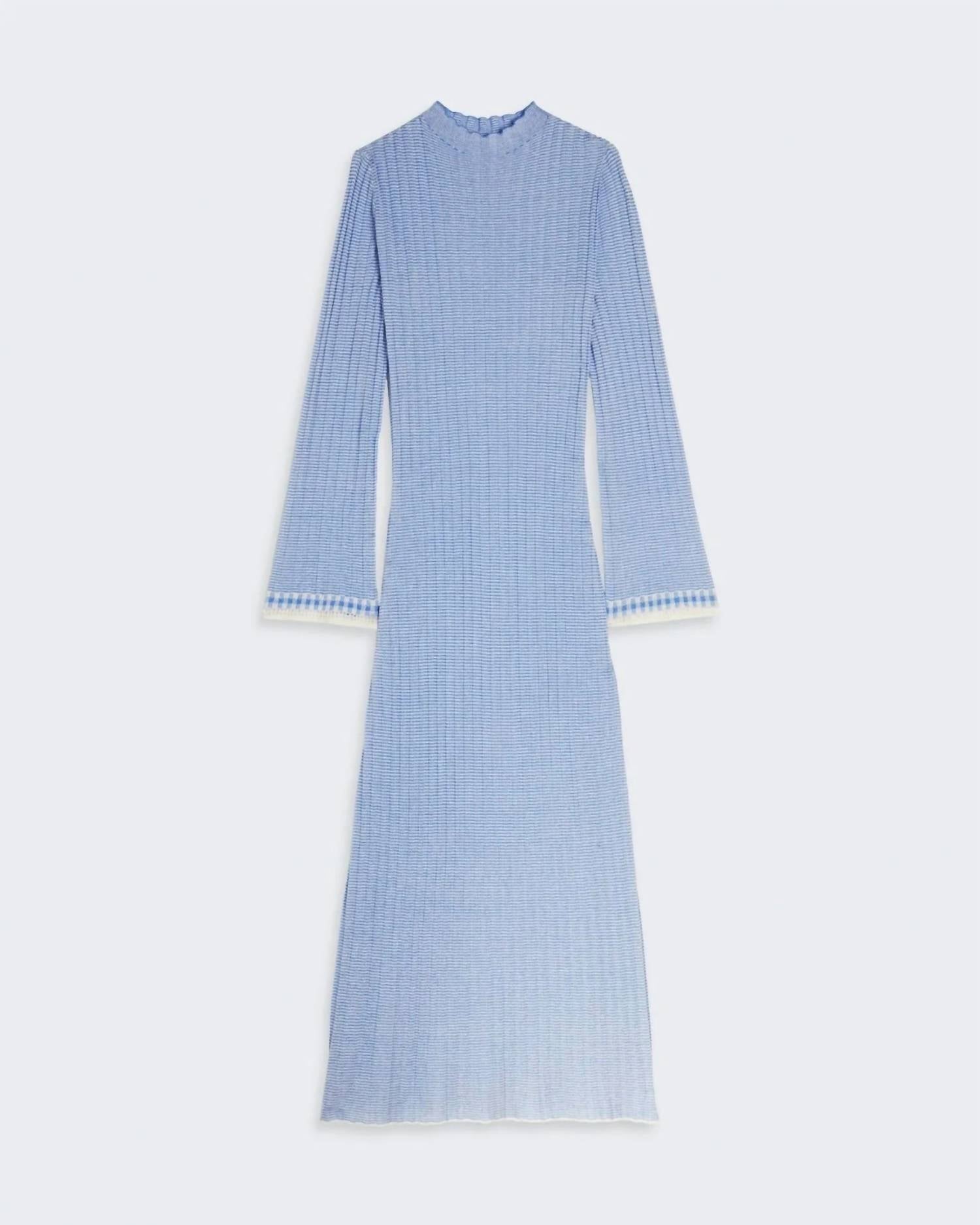 Guest In Residence - Fine Stripe Mockneck Dress
