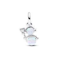 Pandora - Opalescent Snowman Dangle Charm