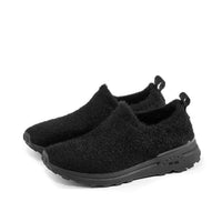 bussola Women's Bonny Slip-on Sneakers in black knit - women's sneaker
