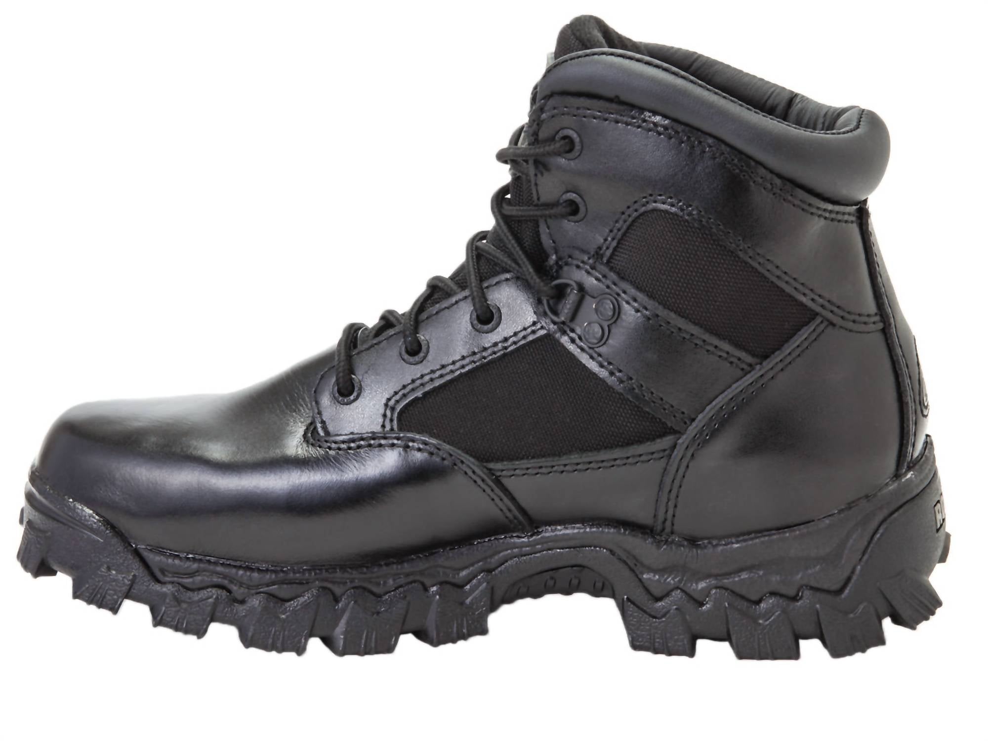 Rocky Men's Alpha Force Composite Toe Public Service Boot in black - men's boots - detail view