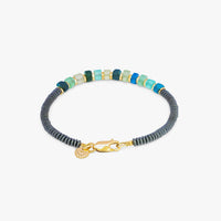 Tateossian Men's Hematite Imperial Bracelet in multi - men's jewelry - detail view